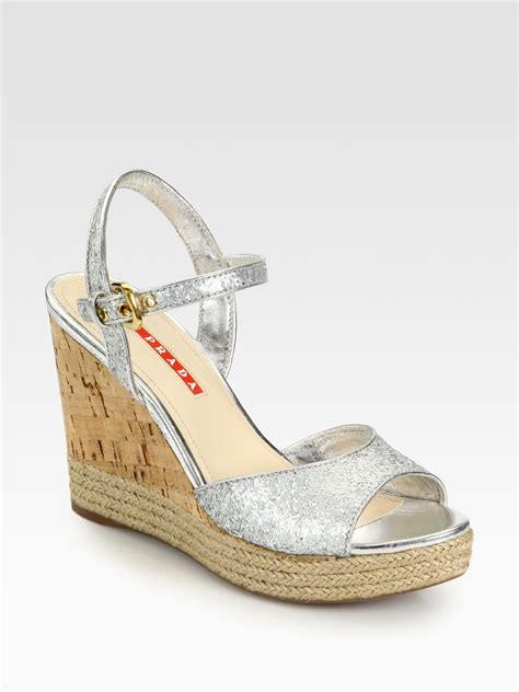 prada sparkle sandals|prada women's high heeled sandals.